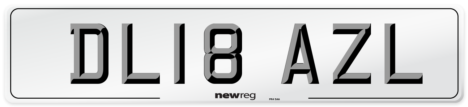 DL18 AZL Number Plate from New Reg